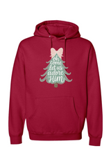 Red Christmas hoodie with 