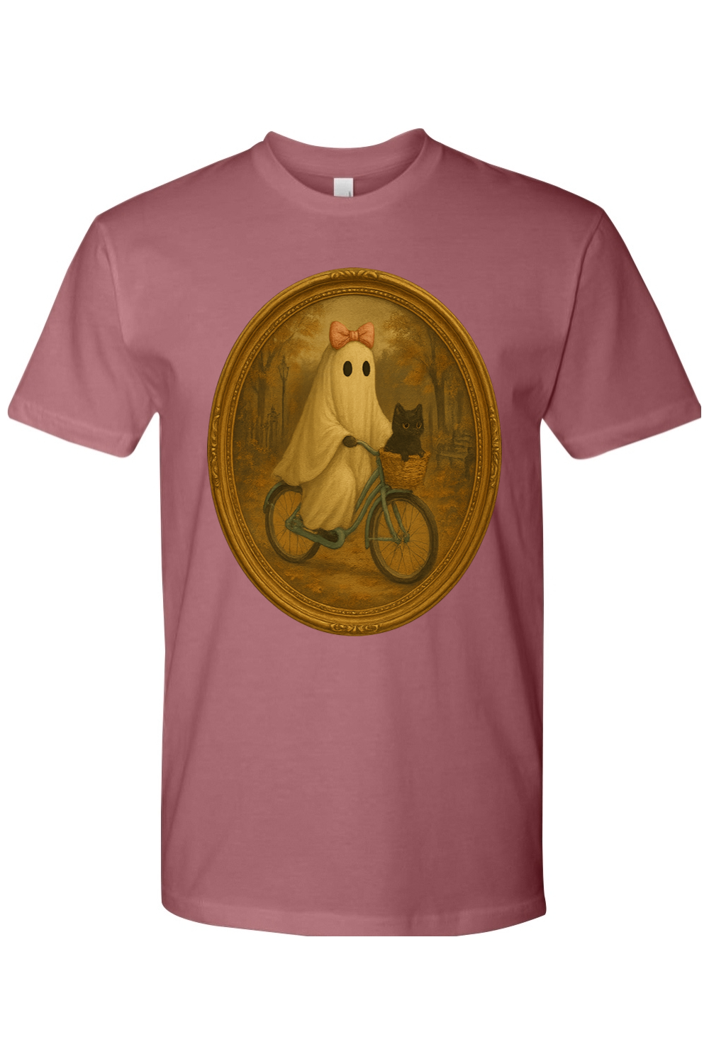 Girlie Ghost Fall Bike Ride T-Shirt