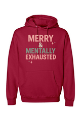 Red Christmas hoodie with 