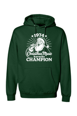 Dark green Christmas hoodie with 