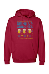 Red Christmas hoodie with 