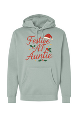 Light green Christmas hoodie with 