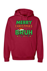 Red Christmas hoodie with 