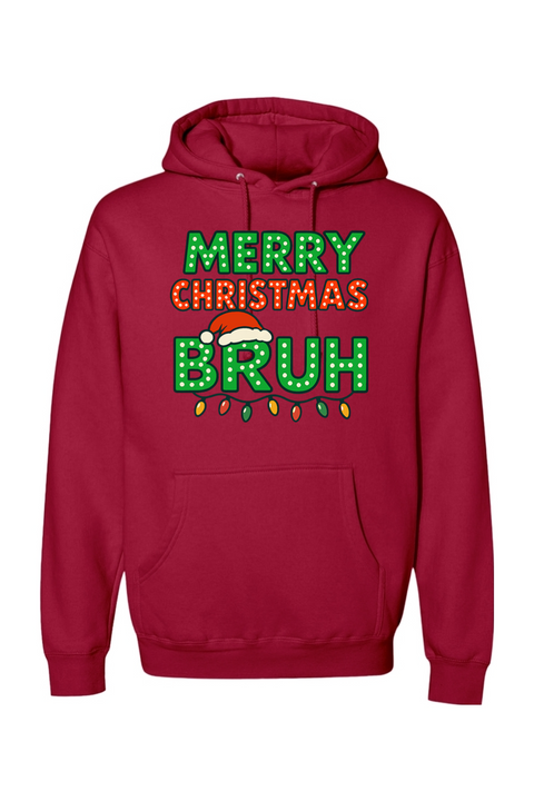 Red Christmas hoodie with 