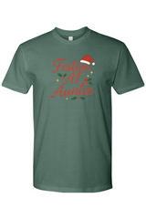 Pine green Christmas t-shirt with 