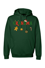 Green Christmas hoodie with 