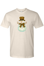 Festive Leopard Print Snowman T-Shirt