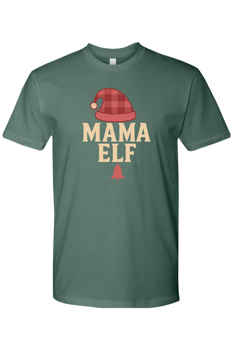 Pine green Christmas t-shirt with 