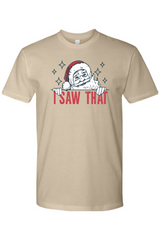 Dark beige Christmas t-shirt with 