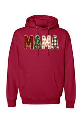 Red Christmas hoodie with 