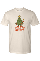 Cream vintage Christmas t-shirt with 