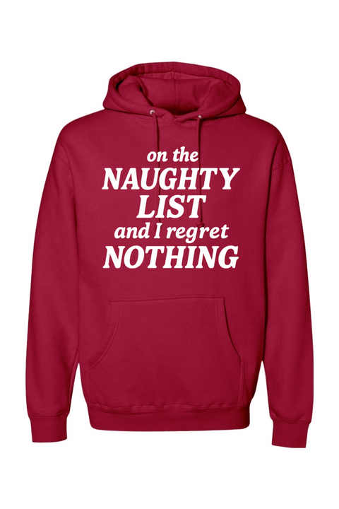 Red Christmas hoodie with 