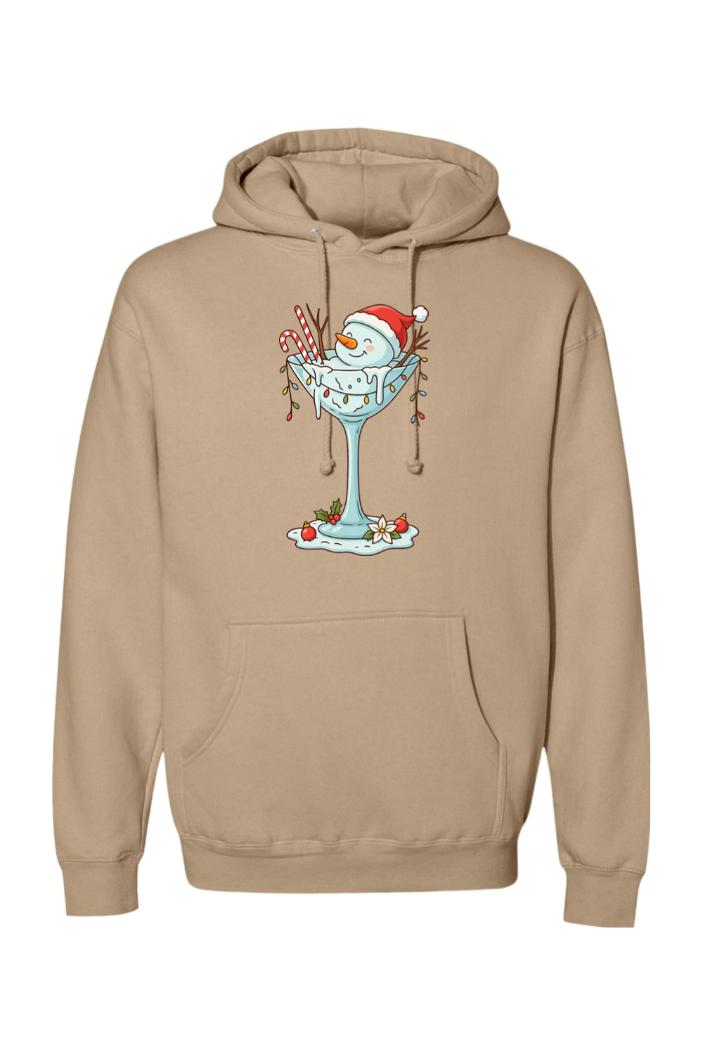 Melted Martini Snowman Hoodie