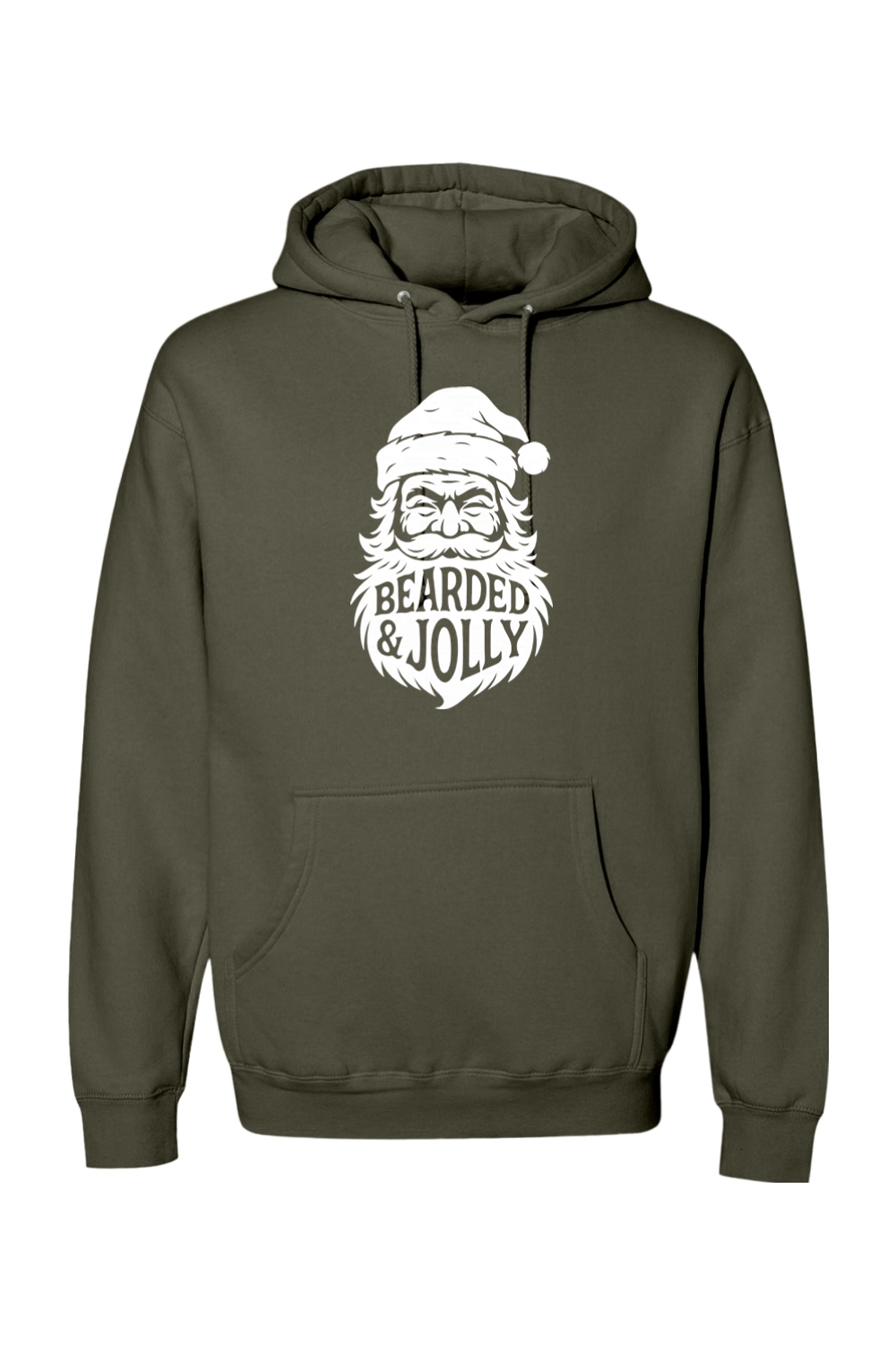 Bearded & Jolly Santa Hoodie