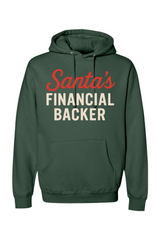 Pine green Christmas hoodie with 