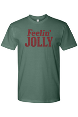 Pine green Christmas t-shirt with 