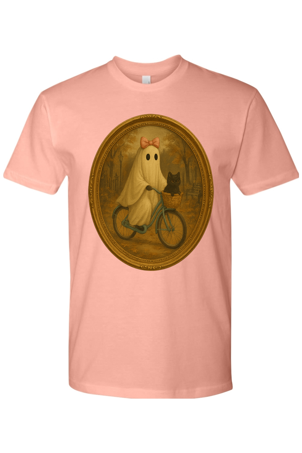 Girlie Ghost Fall Bike Ride T-Shirt