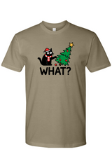 Olive green Christmas t-shirt with 
