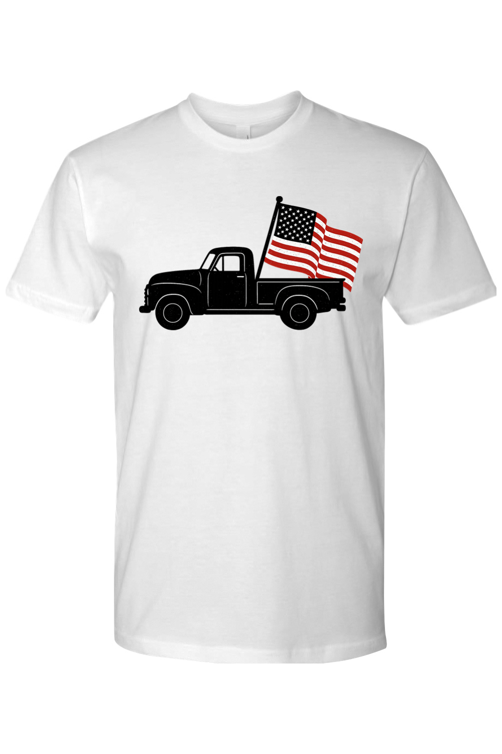 Vintage Truck US Flag T-Shirt