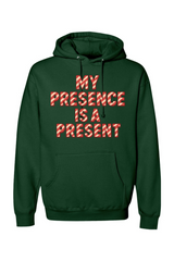 Dark green Christmas hoodie with 