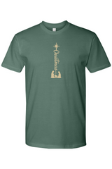 Pine green Christmas t-shirt with 