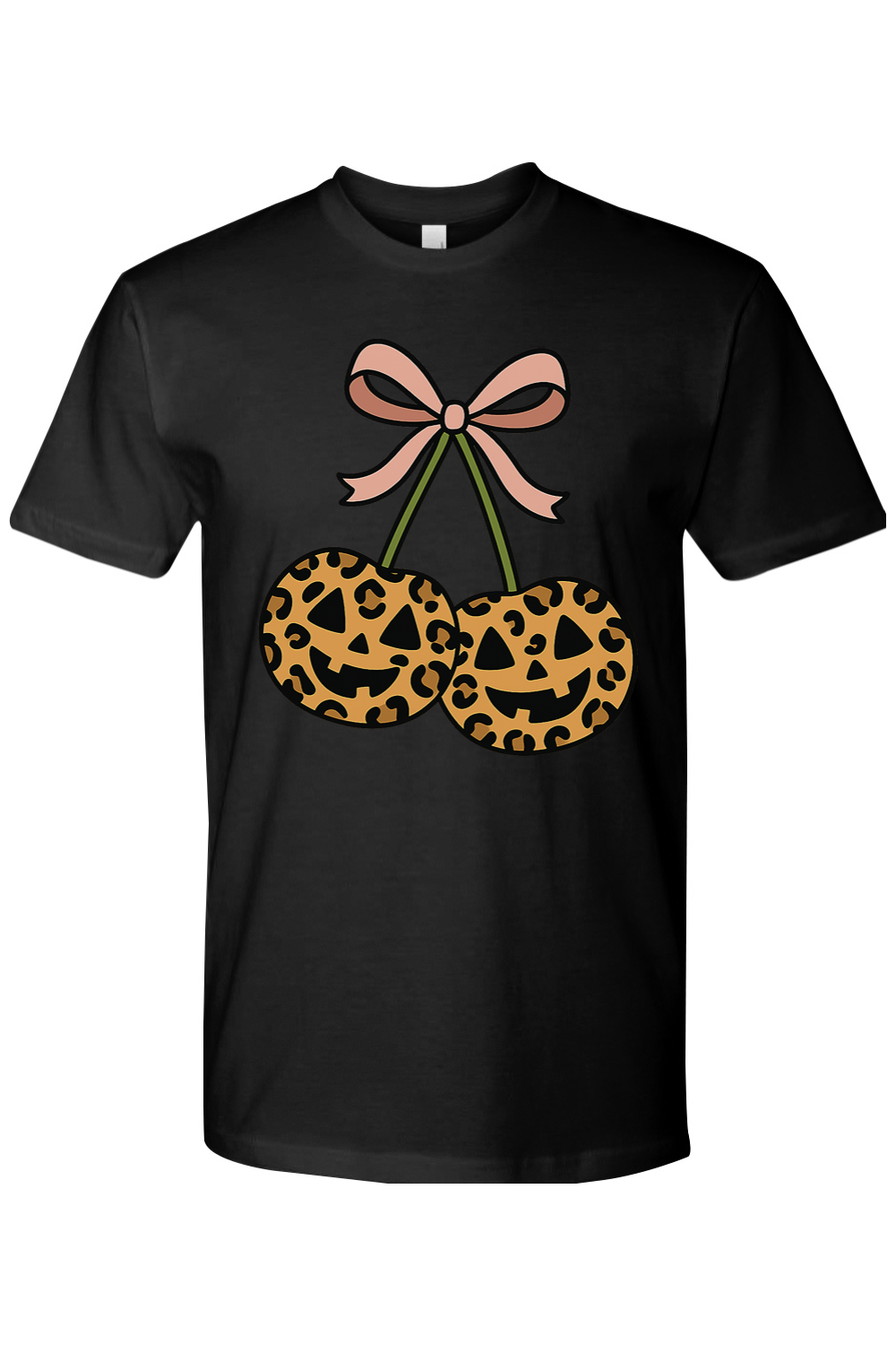 Leopard Cherry Jack-o-Lantern T-Shirt