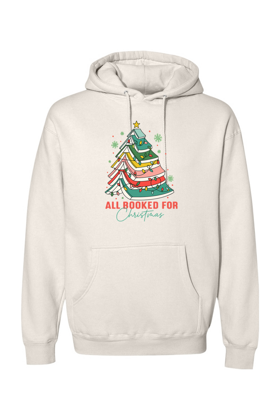 Cream Christmas hoodie with 