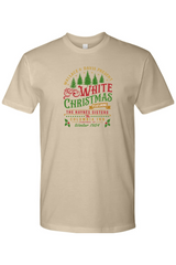 Dark beige Christmas T-shirt with 