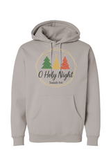 Gray Christmas hoodie with 