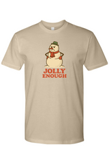 Dark beige vintage Christmas t-shirt with 