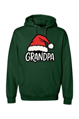 Dark green Christmas hoodie with 
