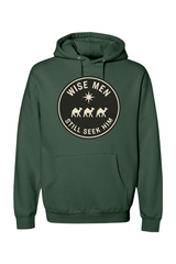 Green religious Christmas hoodie with 