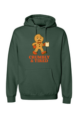 Green vintage Christmas hoodie with 