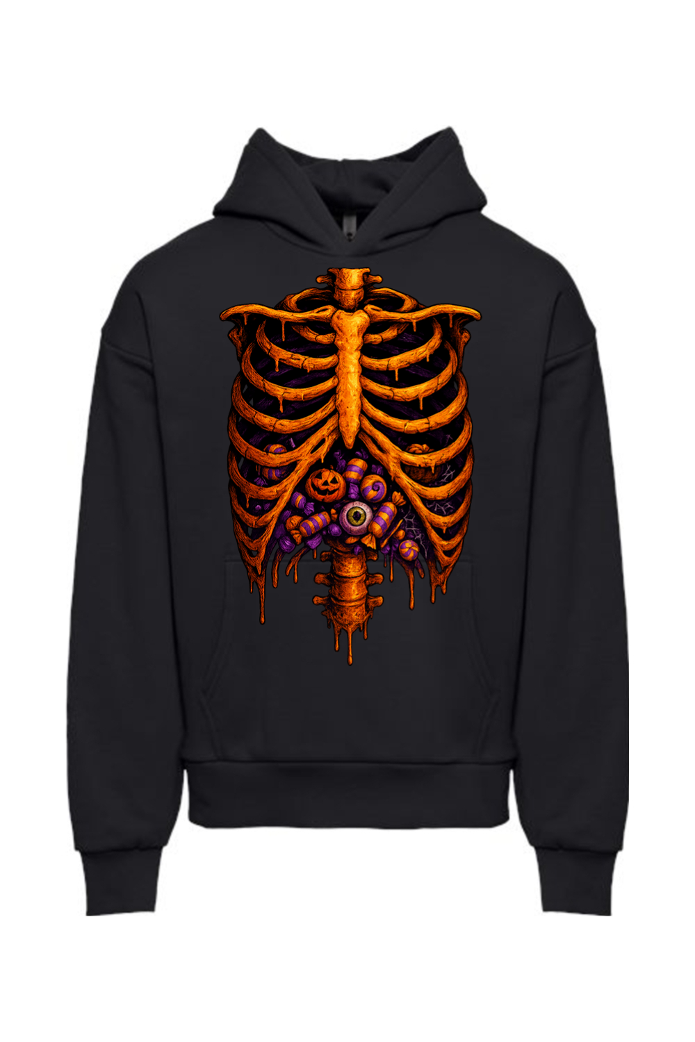 Trick or Treat Ribcage Hoodie