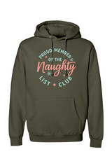 Olive green Christmas hoodie with 