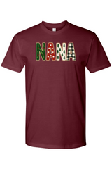 Maroon Christmas t-shirt with 