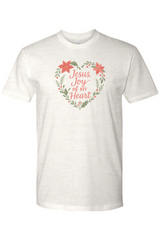 Light cream Christmas t-shirt with 