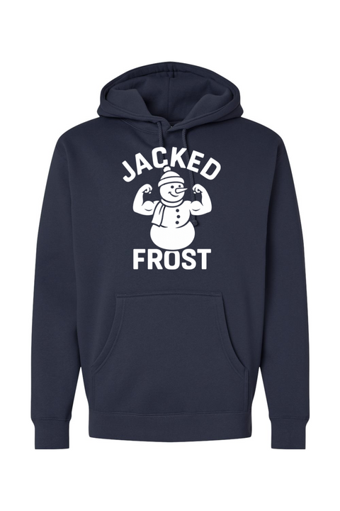 Navy blue Christmas hoodie with 