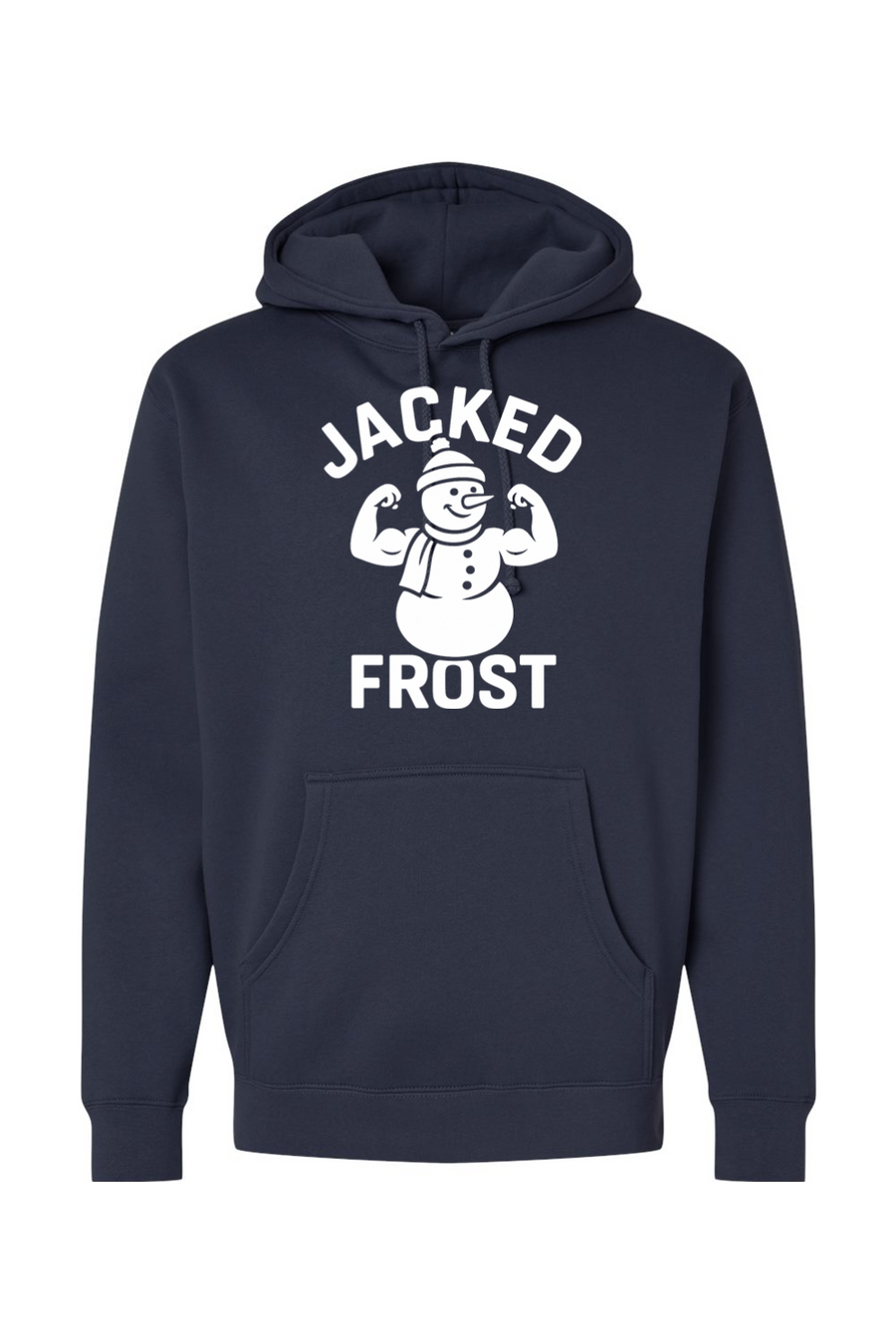 Navy blue Christmas hoodie with 