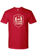 Red religious Christmas t-shirt with 