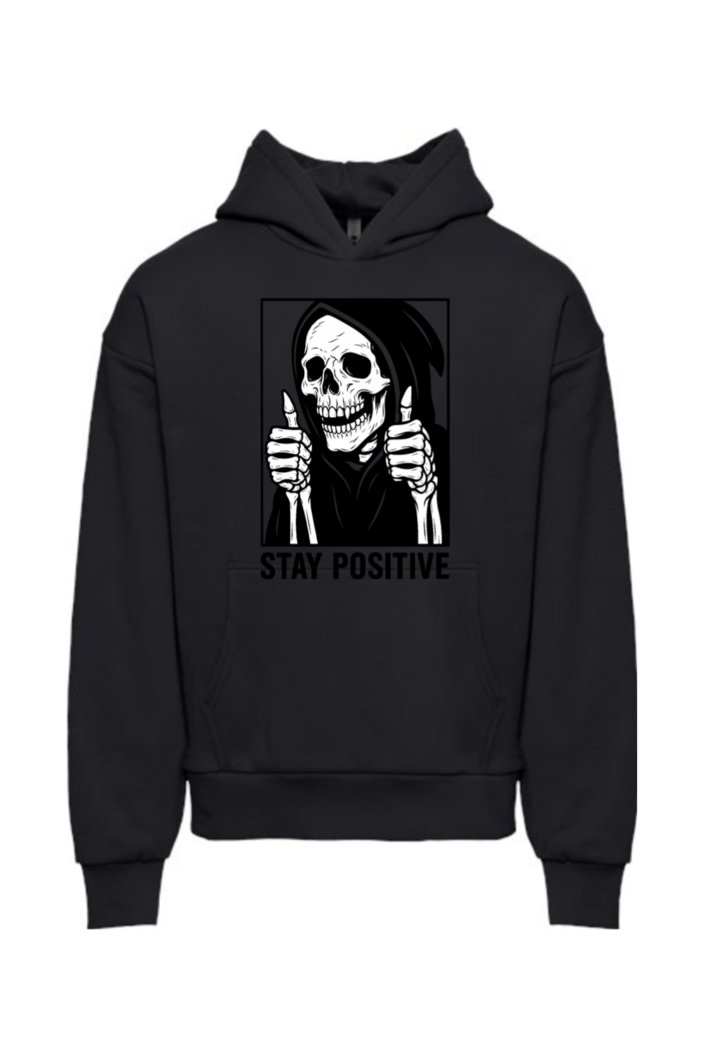 Stay Positive Reaper Hoodie