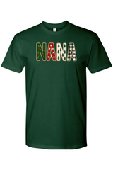 Dark green Christmas t-shirt with 