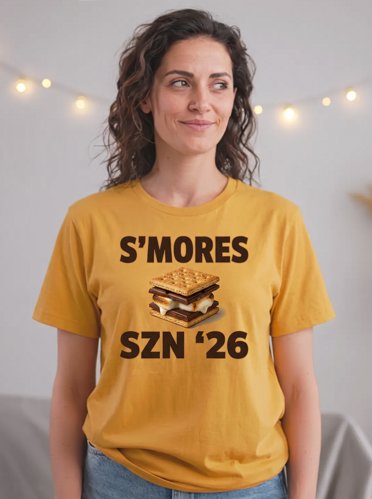 Smores Szn T-Shirt - Mustard (lifestyle)