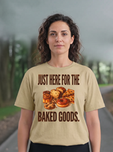 Just Here for the Baked Goods T-Shirt - Khaki (lifestyle)