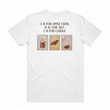 ABC Halloween T-Shirt - Casper White