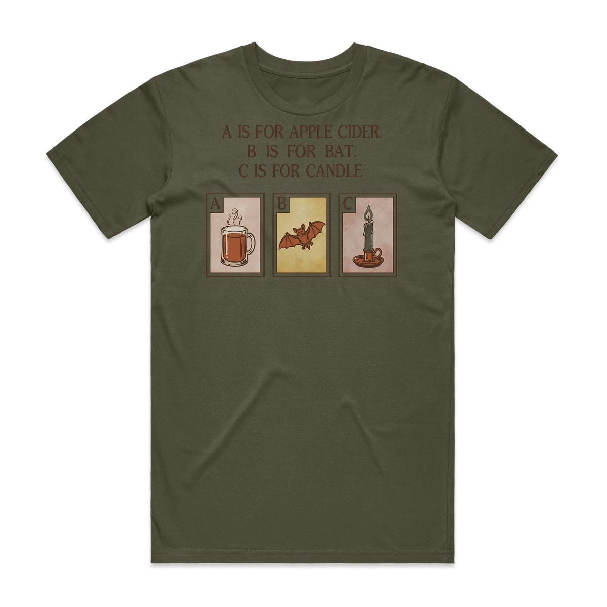 ABC Halloween T-Shirt - Goblin Green