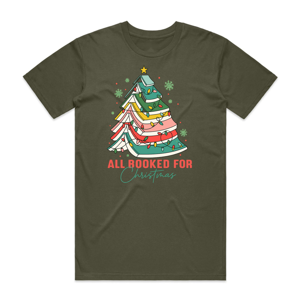 All Booked for Christmas T-Shirt