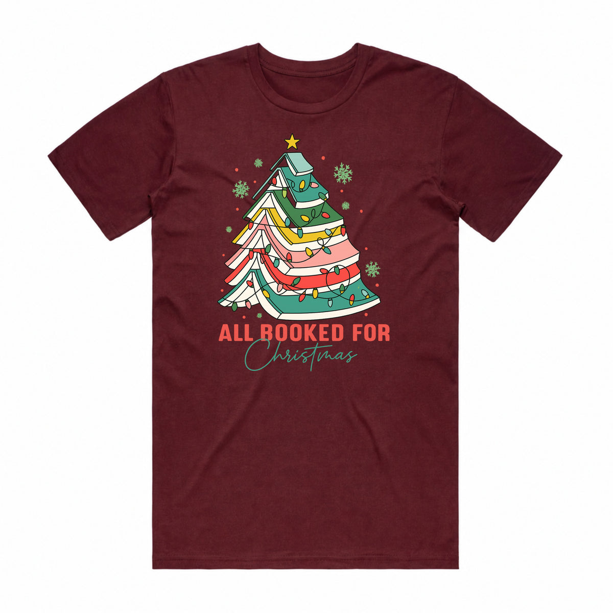 All Booked for Christmas T-Shirt