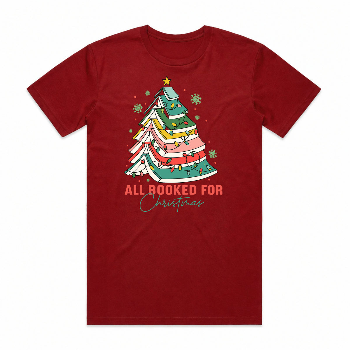 All Booked for Christmas T-Shirt