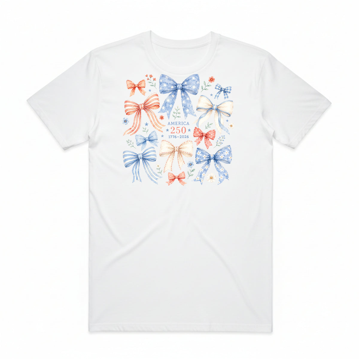 America 250 Floral Bow T-Shirt